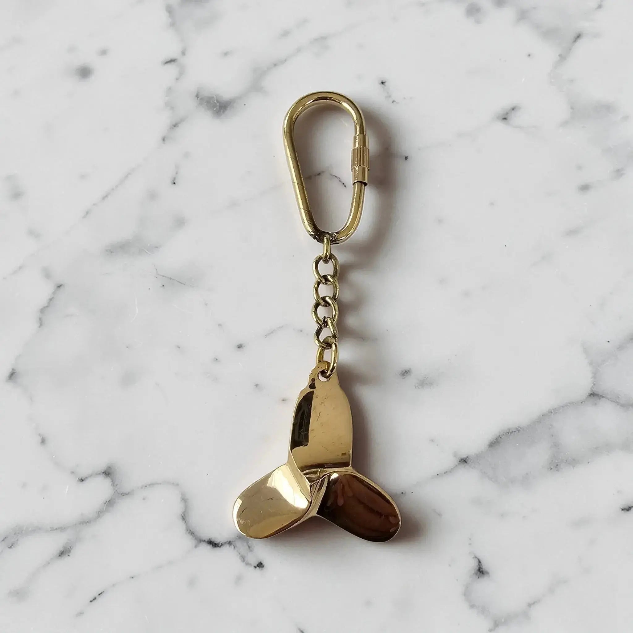 propeller keyring in brass