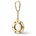 Porthole Keyring - brass key chain

