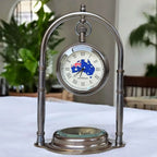Australia flag and design clock with compass. Table clock