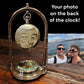 Your very own photo on the back of the clock. 
