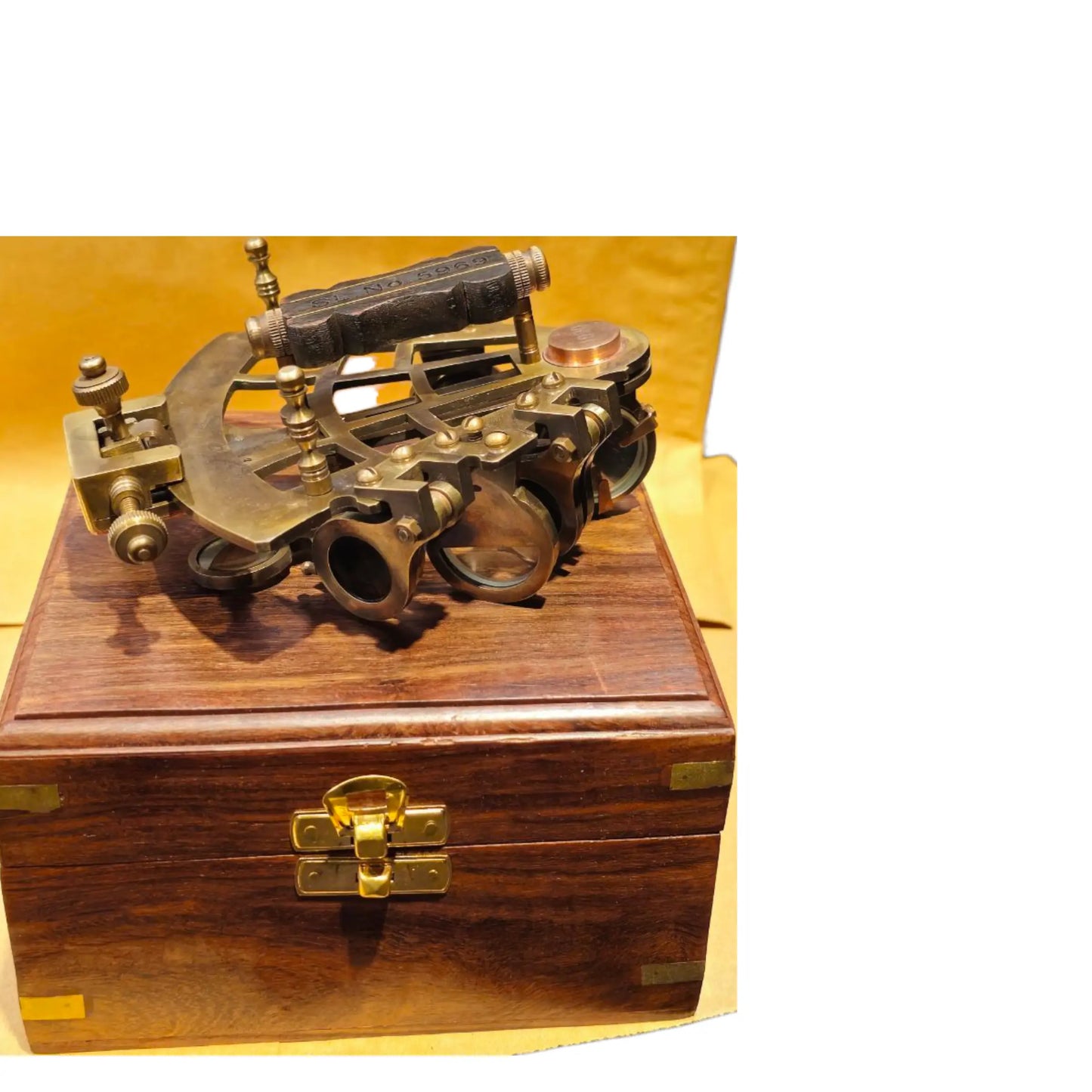 Vintage Brass Sextant – Dollond London with Custom Engraving Option