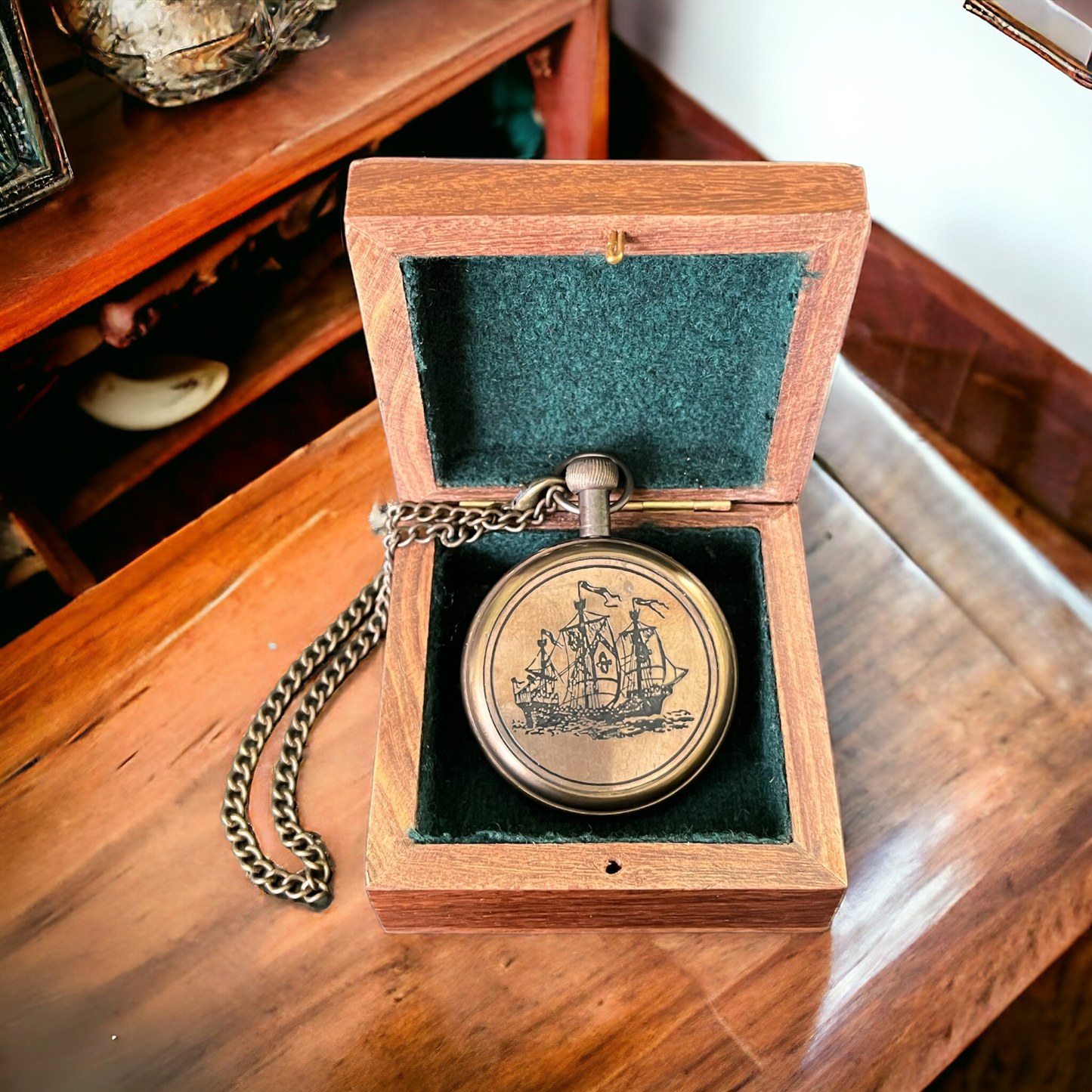 Australian Penny Pocket Watch With Box | Nautical Brass Gifts