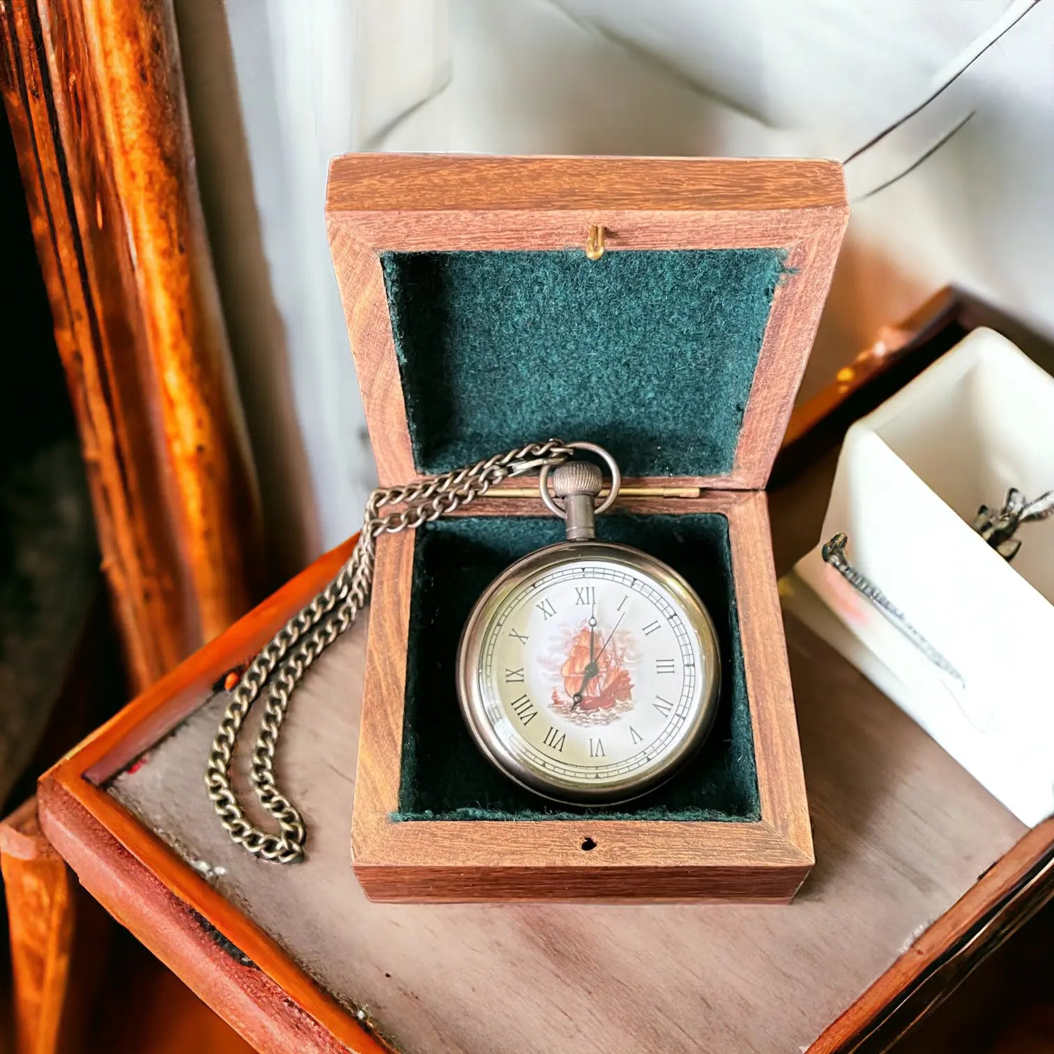 Australian Penny Pocket Watch With Box | Nautical Brass Gifts mypirateshop