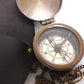 Brass Compass with leather case