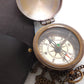 Brass Compass with leather case