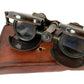 Folding Brass Binoculars with leather case