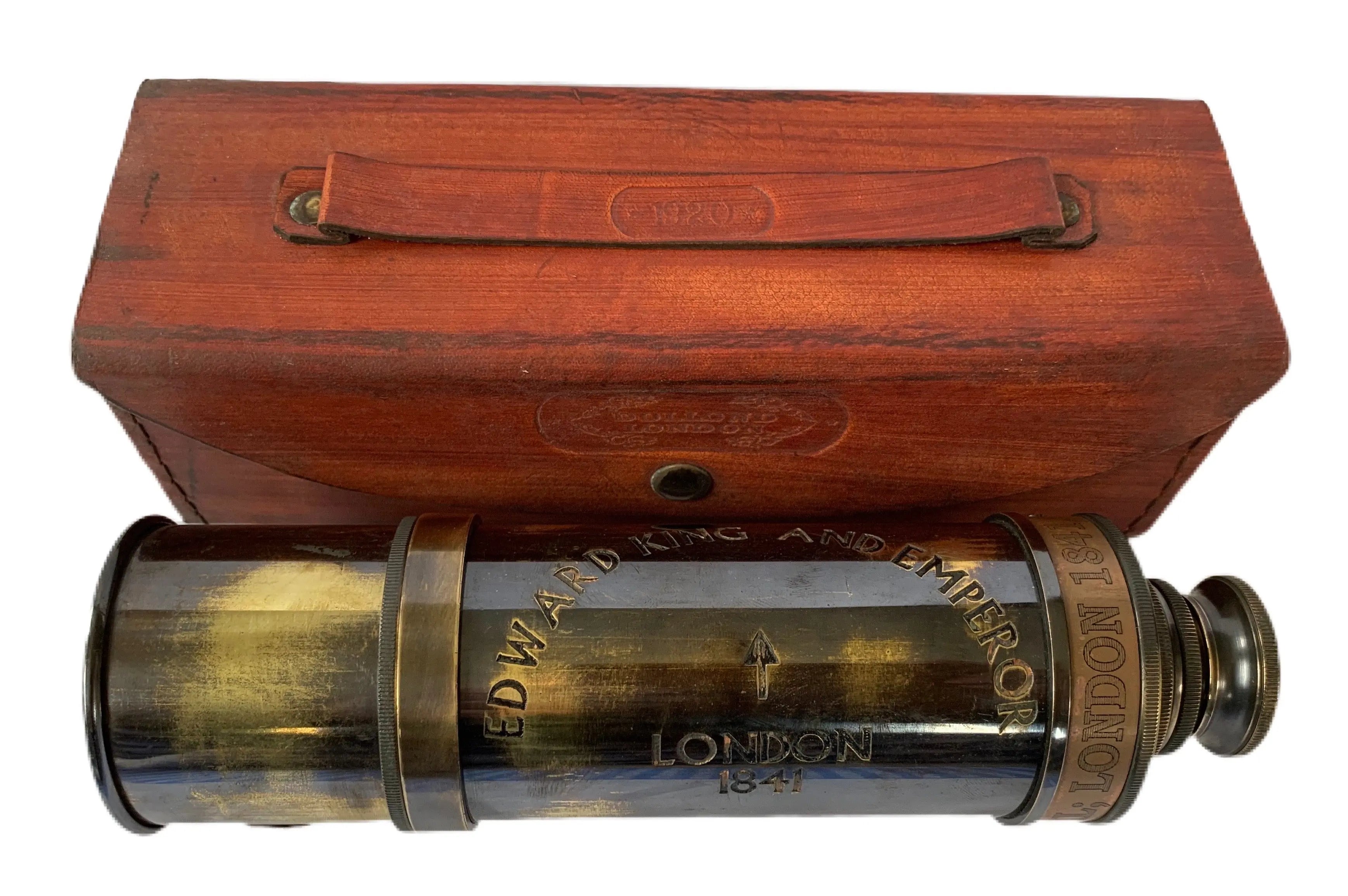 King Edward brass telescope