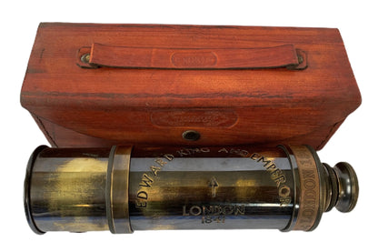 King Edward brass telescope