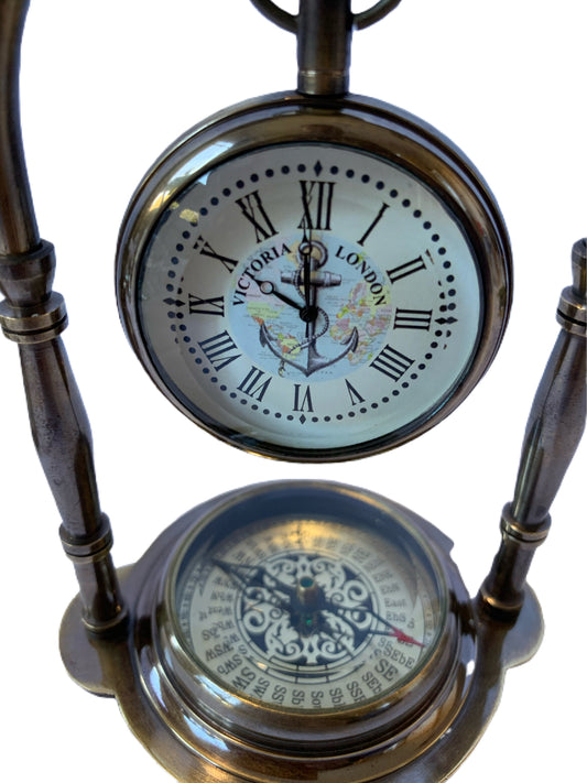 Compass Arch Clock - Blue