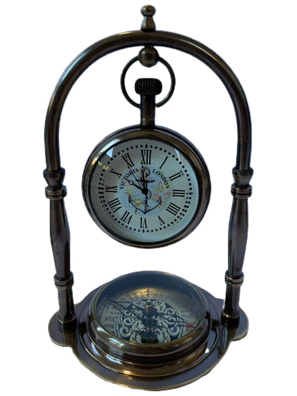 Compass Arch Clock - Blue mypirateshop
