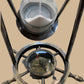 Brass Wheel sand timer with compass