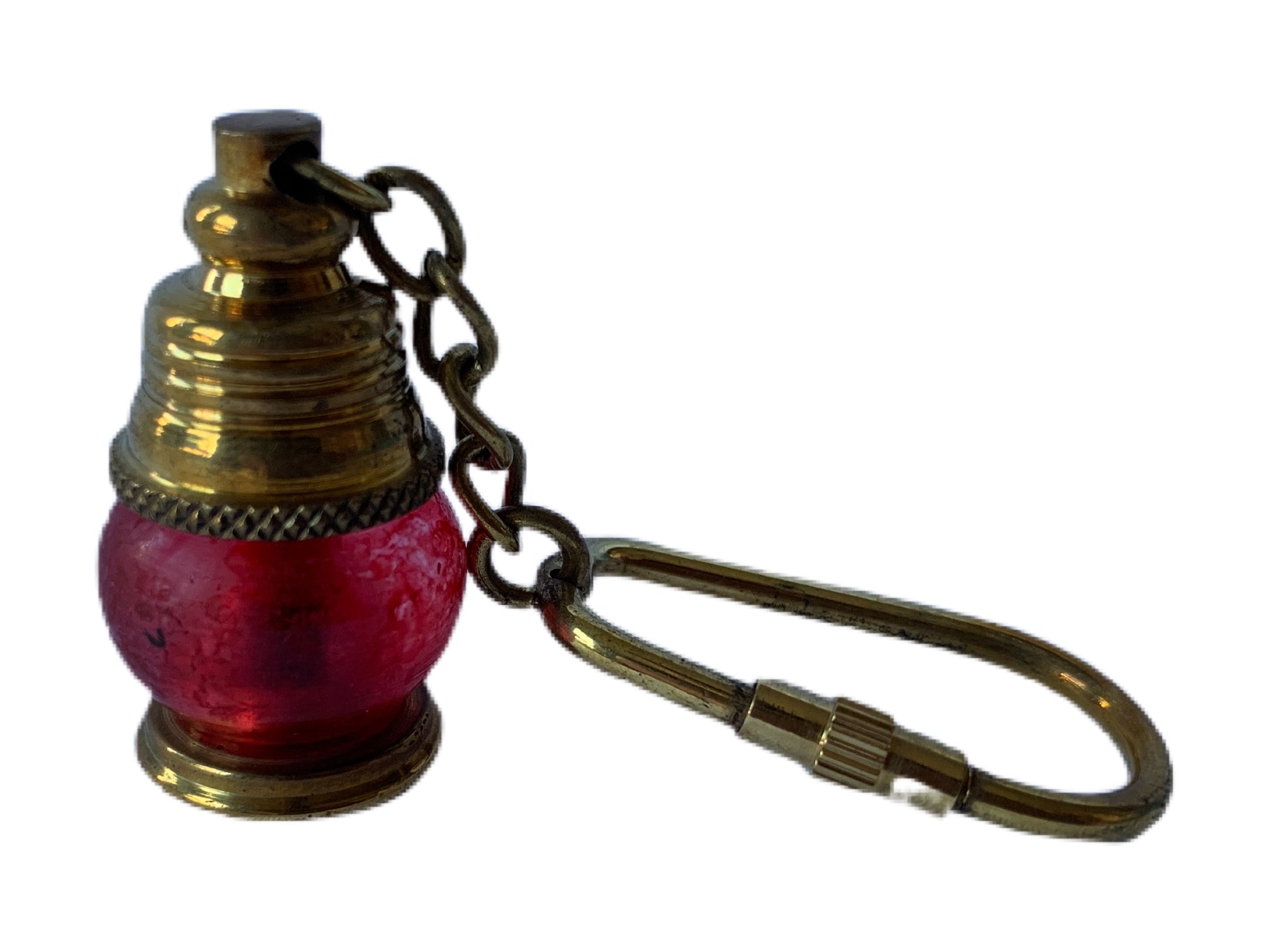 Nautical Red Lamp Keyring